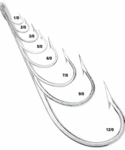Mustad 3407DT O'Shaugnessy Hooks 1000pk Terminal Tackle