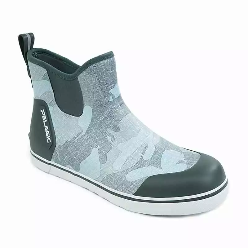 Pelagic Fish Camo Light Gray Pursuit 6" Deck Boot 3 Pelagic Fish Camo Light Gray Pursuit 6" Deck Boot