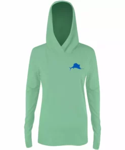Pelagic Womens Seafoam Ultratek Hooded Sunshirt