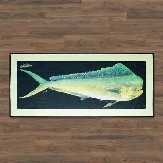 Capt. Harry' Mat Fishing Indoor/Outdoor Floor Realfish Gyotaku 9 Capt. Harry's Fishing Supply Realfish Gyotaku Indoor/Outdoor Floor Mats Gifts