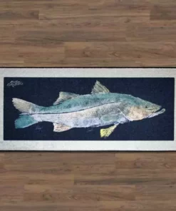 Capt. Harry' Mat Fishing Indoor/Outdoor Floor Realfish Gyotaku 13 Capt. Harry's Fishing Supply Realfish Gyotaku Indoor/Outdoor Floor Mats Gifts