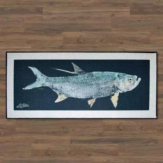 Capt. Harry' Mat Fishing Indoor/Outdoor Floor Realfish Gyotaku 7 Capt. Harry's Fishing Supply Realfish Gyotaku Indoor/Outdoor Floor Mats Gifts