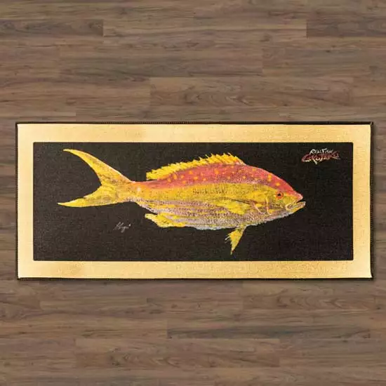Capt Harry Sales 2022 25 Capt. Harry's Fishing Supply Realfish Gyotaku Indoor/Outdoor Floor Mats Gifts