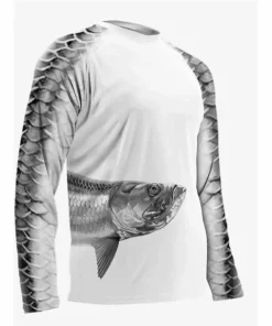 Capt. Harry's Products Adult L/S Tarpon Wrap Around Performance Shirt UPF50 Clothing & Gifts
