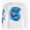 Capt. Harry's Products Clothing & Gifts Youth L/S Three Sharks Performance Shirt UPF50