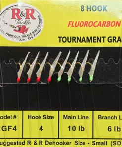 R&R Tackle Fluoro 8 HK Fish Skin Sabiki Rig