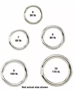 Sampo Stainless Split Rings Terminal Tackle