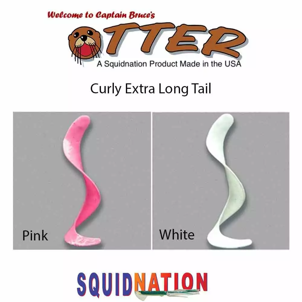 Jig Tail Long Otter Tail Extra Curly 3 Otter Tails Otter Tail Extra Curly Long Jig Tail