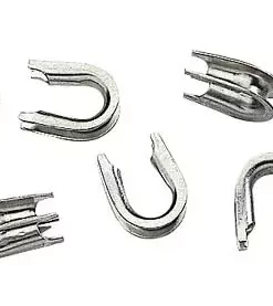 Capt. Harry's Fishing Supply Terminal Tackle Stainless Steel 2.0mm Thimbles 50pk