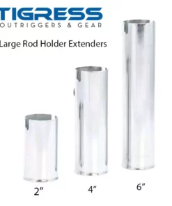 Tigress Large Stainless Steel Rod Holder Extenders