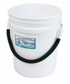 Top Shelf Marine Marine, Boating & Outdoor Battlewagon Bucket 5 Gallon With Rope Handle
