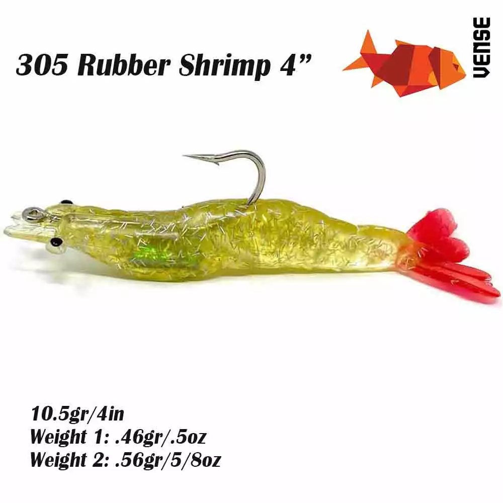 Vense Rubber 4IN Shrimp 3 Vense Rubber 4IN Shrimp