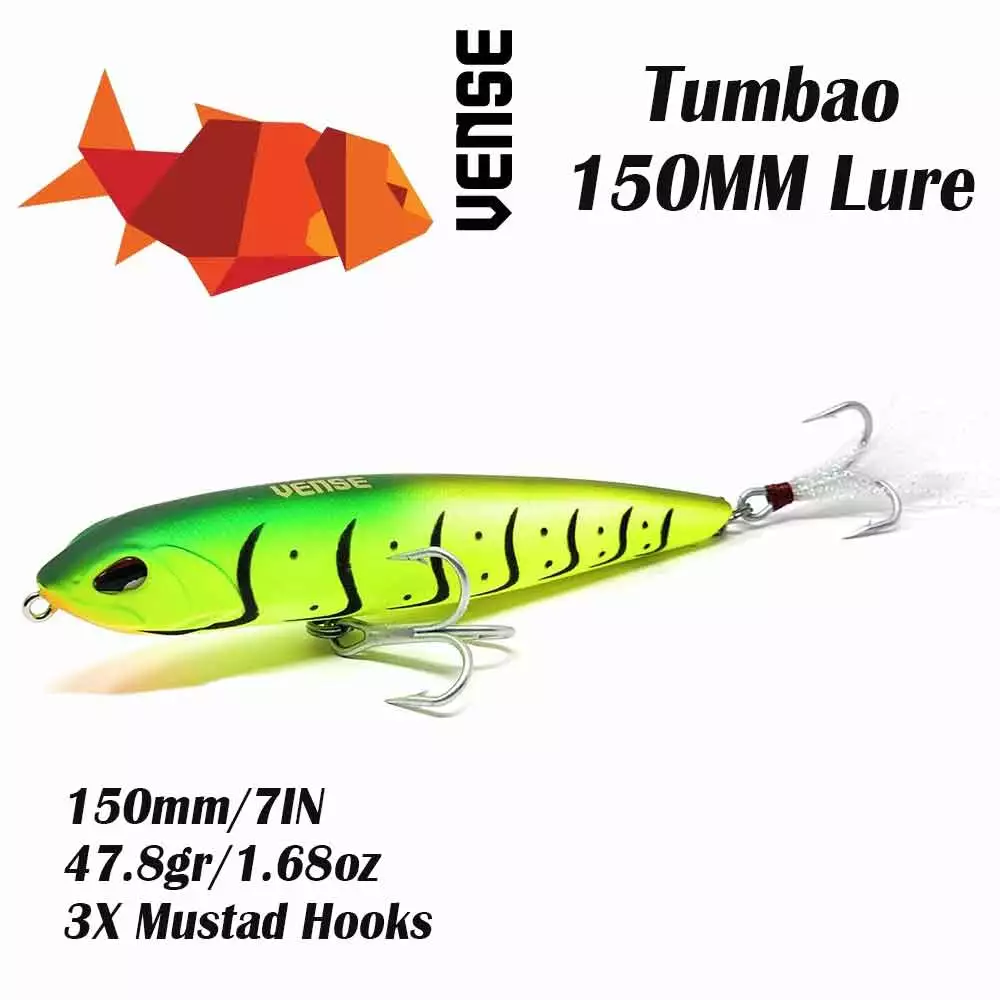 Lure Tumbao Vense Lure 150Mm Topwater 3 Lures Vense 150MM Tumbao Topwater Lure